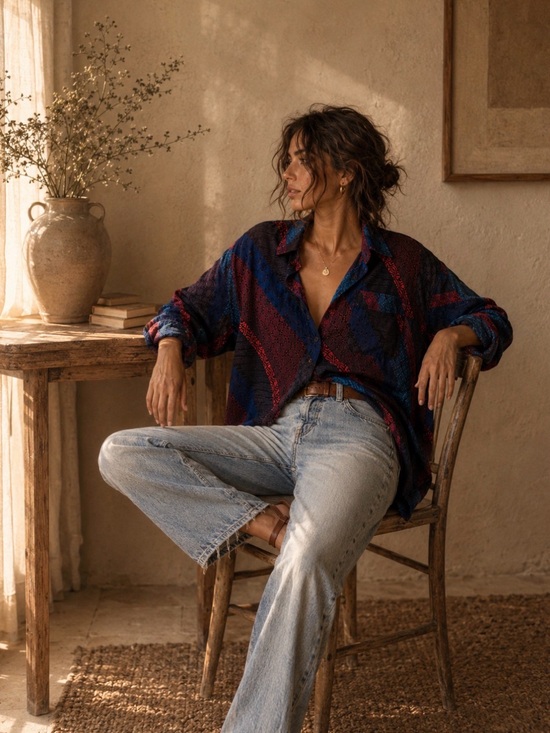 Lord & Taylor Tops - French Girl Oversized Vintage Boho Blouse | European Boho | Free people inspire